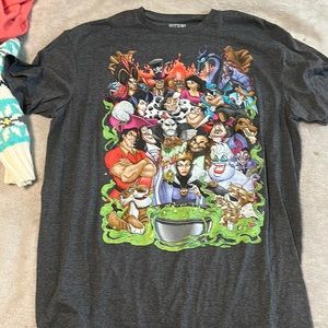 Disney villains graphic tee shirt